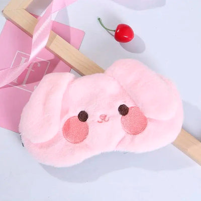 Antifaz Kawaii De Peluche para Dormir Máscara Diseño Animal H3082-3