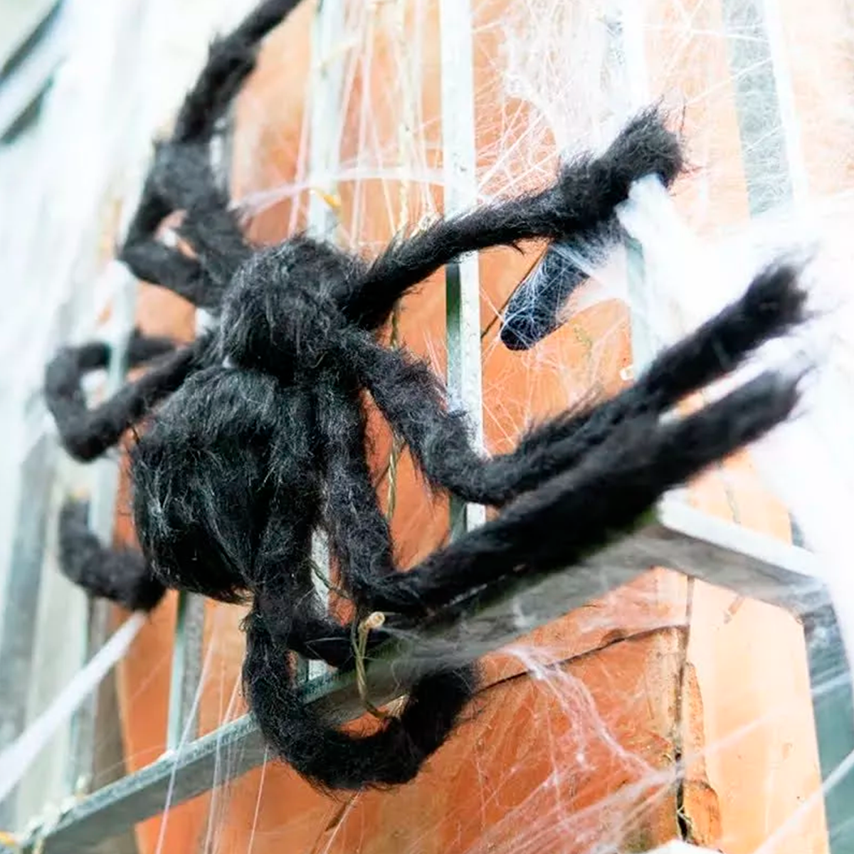 Araña Peluda Gigante Realista Decoración Halloween OF-731