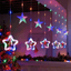 Cortina Intercalada Estrellas 3M Luces Led Navidad 1640A