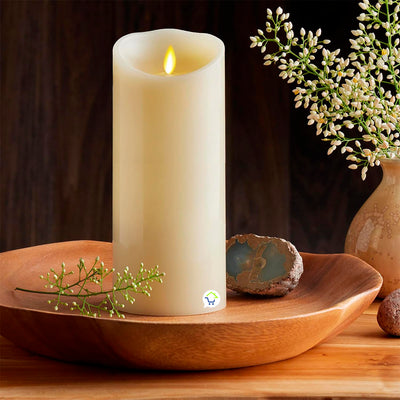 Vela Decorativa LED Parafina Efecto Real Recargable 2240-52