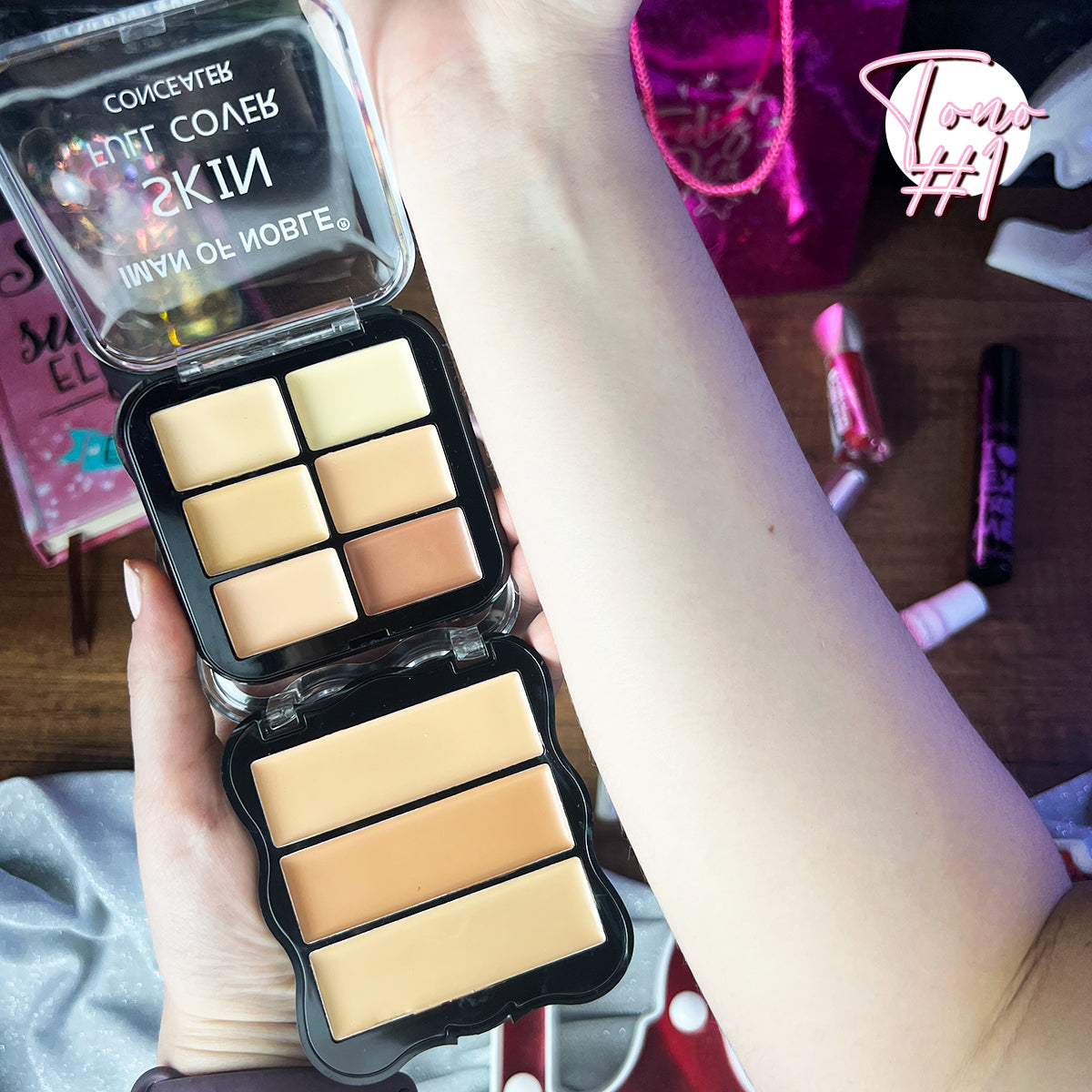 Kit De Maquillaje Amor y Amistad + Cosmetiquera Set completo para regalo KITAMA02