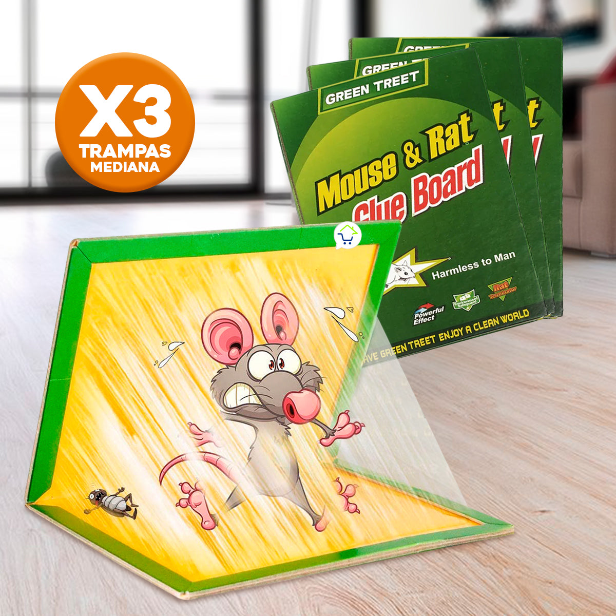 Set x3 Trampas Pegamento Para Ratón Pegante Mata Ratas GR8 – Cómpralo en  casa