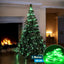 Luz Línea Cascada Micro LED Para Árbol 400 Luces 200 cm Verde Navidad 1584V