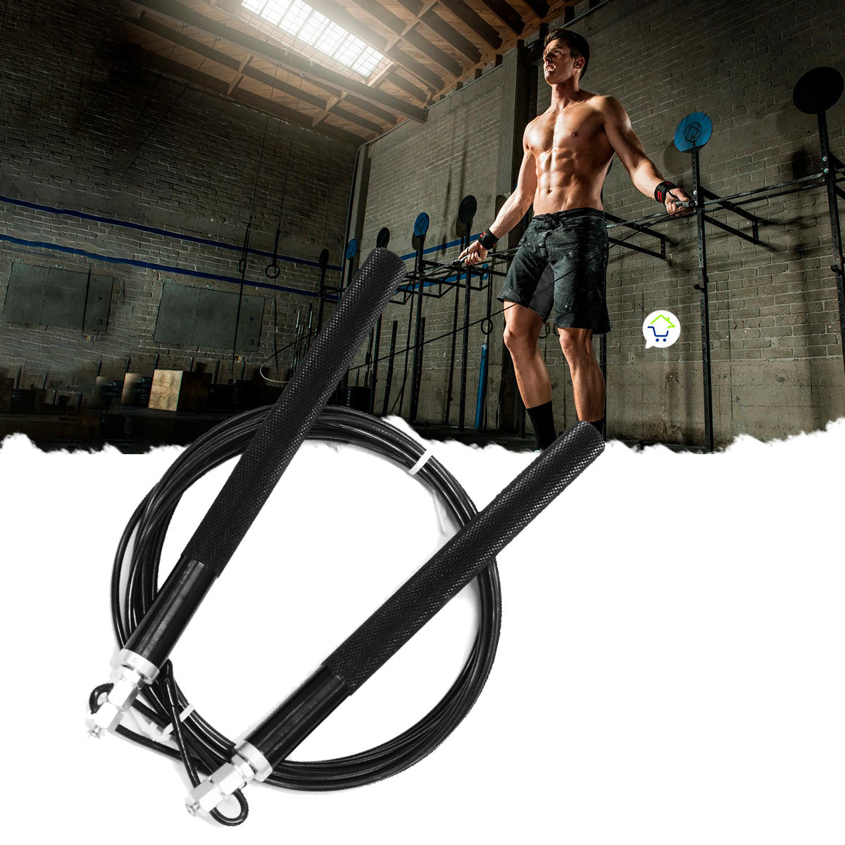 Cuerda Saltar Crossfit Aluminio Soga Metal Deportes 798702