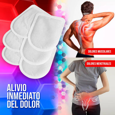 Parches Calientes x6 Para Dolores Musculares y Menstruales 0177