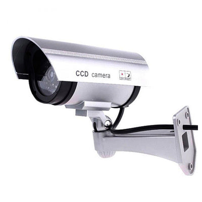 Cámara Seguridad Dummy (Falsa) Tipo Bala Simulación Cámara Real Luz LED RF HJ-8