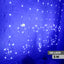Cortina Intercalada Estrellas y Lunas 3 M x 79 CM  Luces 130 LEDS Navidad 1743