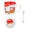 Taza Navideña con Plato y Cuchara Diseño Festivo Navidad TZM1