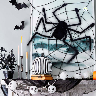 Araña Peluda Gigante Realista Decoración Halloween OF-731