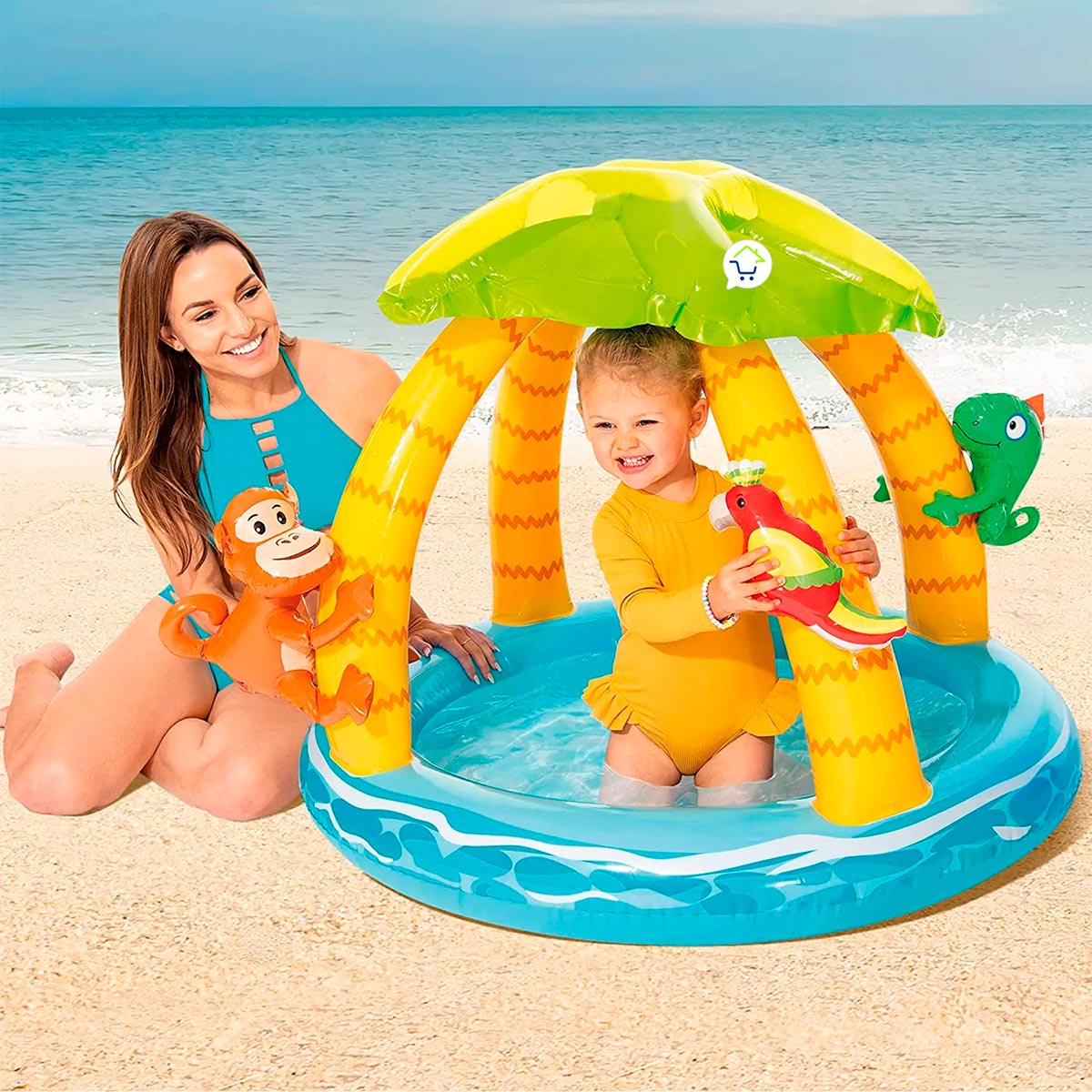 Piscina Isla Tropical Inflable Infantil 58417NP