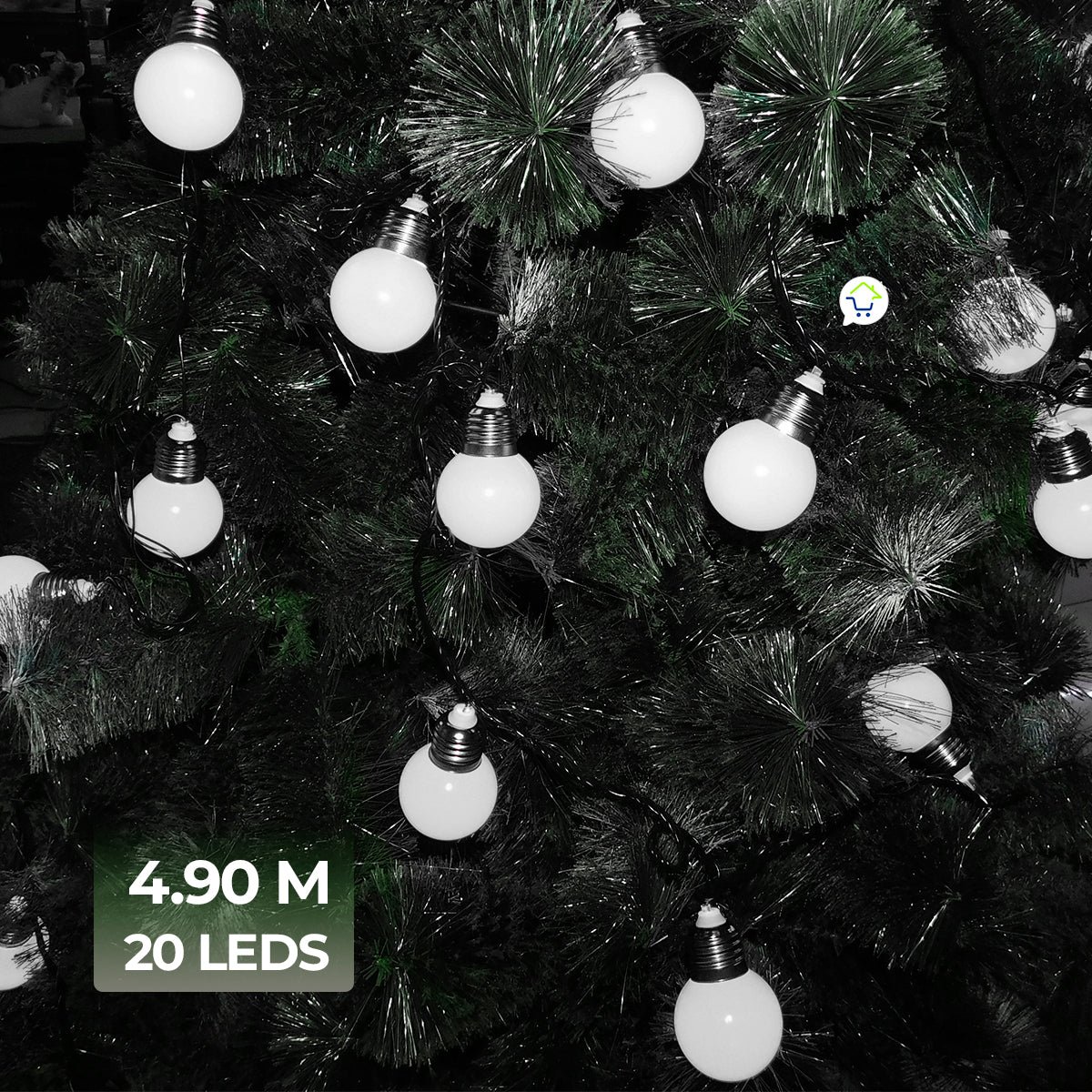 Guirnalda Bombillos Vintage 4.90 M 130 LEDS Luces Navideñas Z3-017