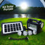 Kit Panel Solar Lámpara De Emergencia Bombillos Recargable Portátil Camping GD-205
