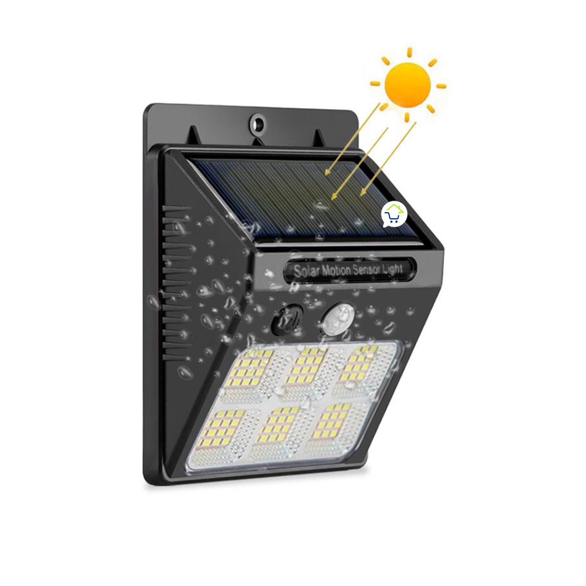 Luz Solar LED Con Sensor De Movimiento 6COB