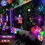 Cortina Intercalada 2.95 M x 81 CM Figuras Navidad 115 LED Extensión Navideña 1814