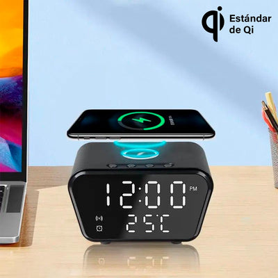 Reloj Despertador Cargador Inalámbrico AY-21