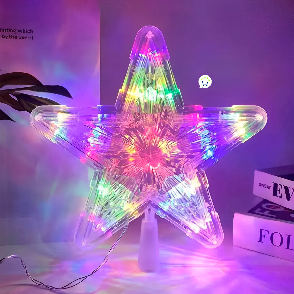 Estrella Árbol De Navidad Luz LED Grande Multicolor ZE-046