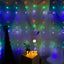 Cortina De Arboles Navideños 2.8 M 120 LEDS Navidad Multicolor 1817