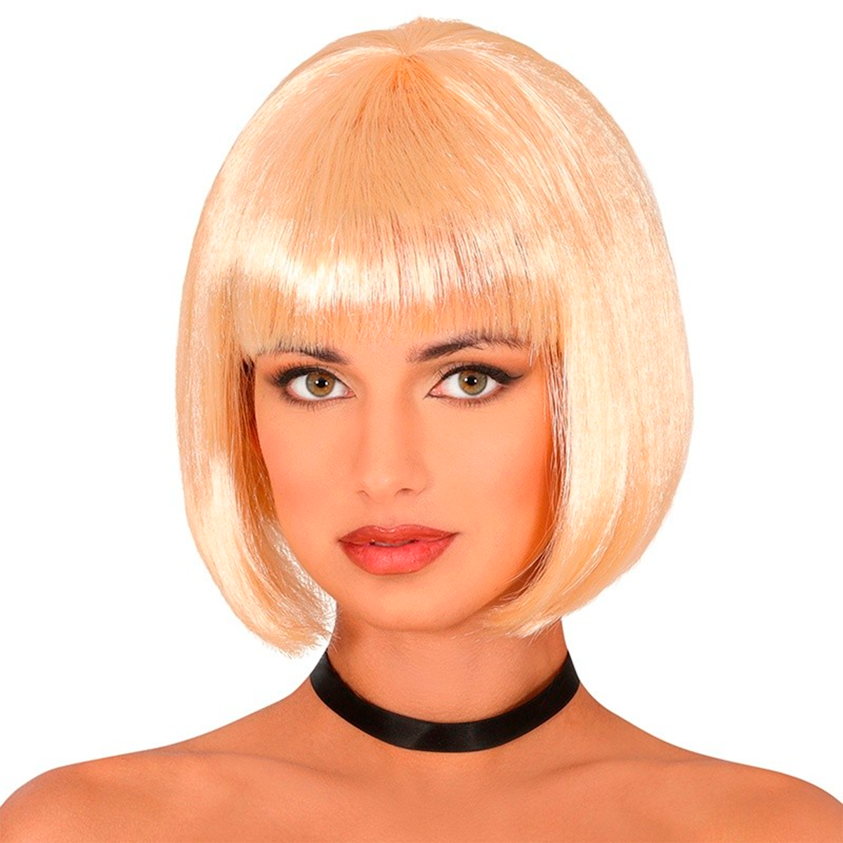 Peluca Corta Con Flequillo Fiesta Halloween Disfraces KL1027-40