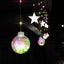 Cortina Intercalada Estrellas y Esferas Confeti 4M Luces Led Navidad 1650