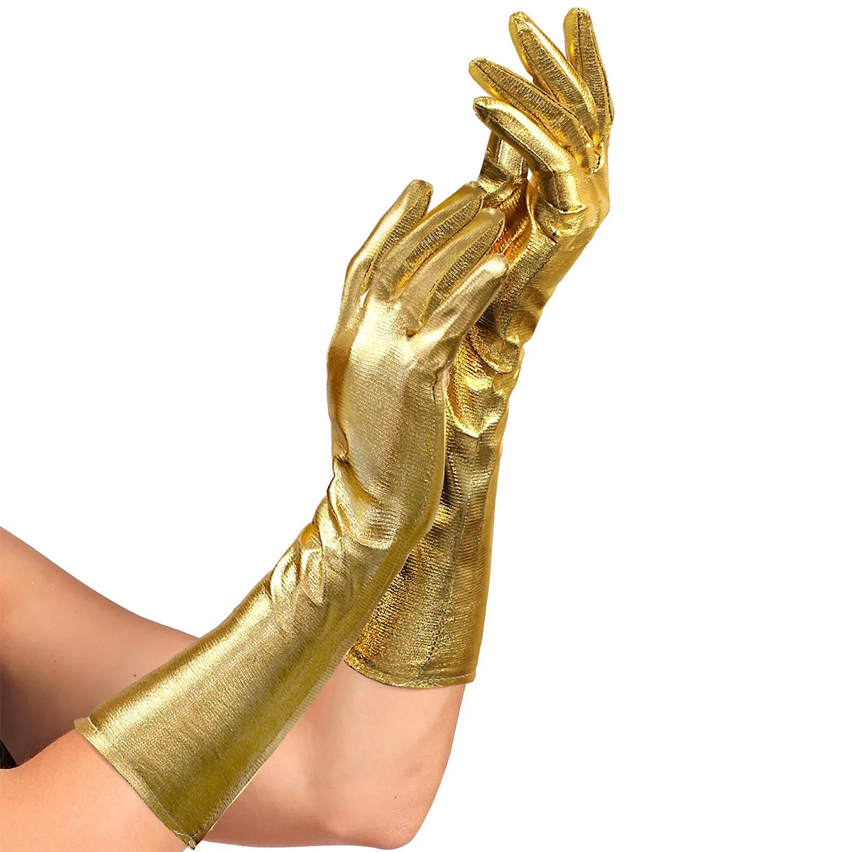 Guantes Largos Metálicos Halloween Disfraz MA-62