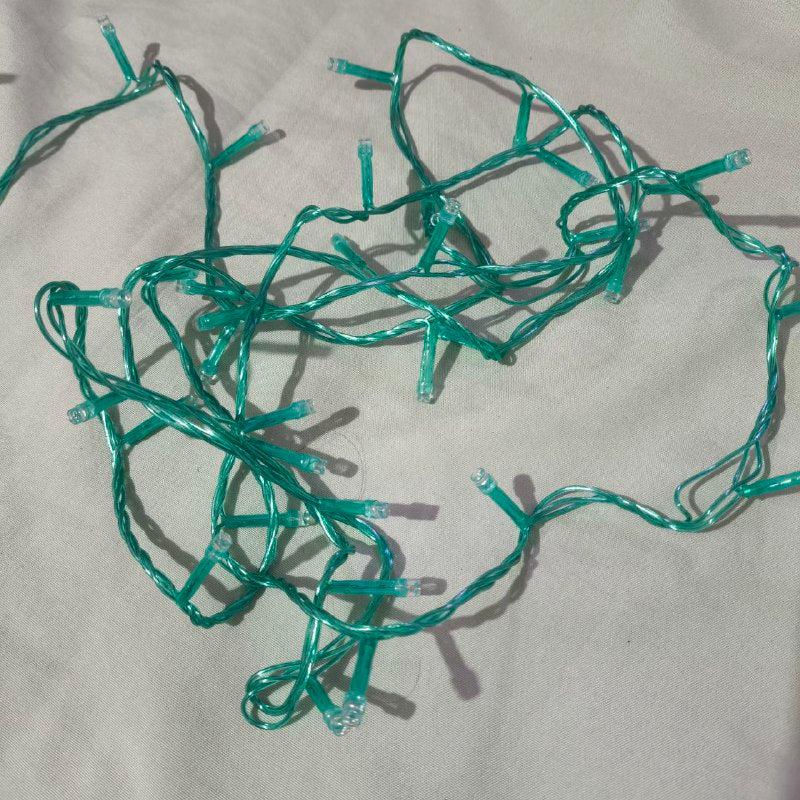 Cortina de Luz LED Verde 6 m Decoración Navideña y Festiva para Hogar 1405-E100L