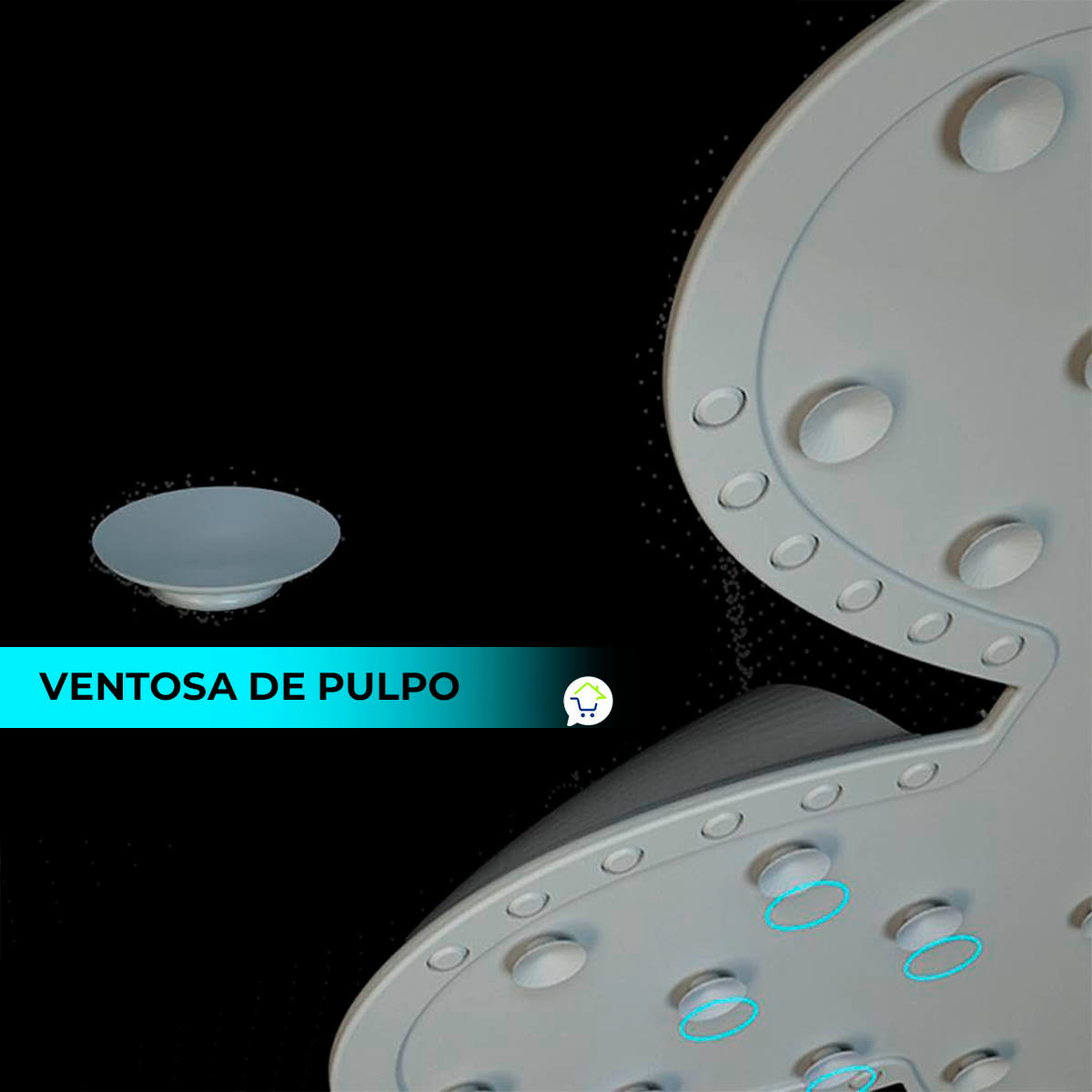 Tapete Para La Ducha Baño Masaje Silicona Para Pies Antideslizante CENC-023