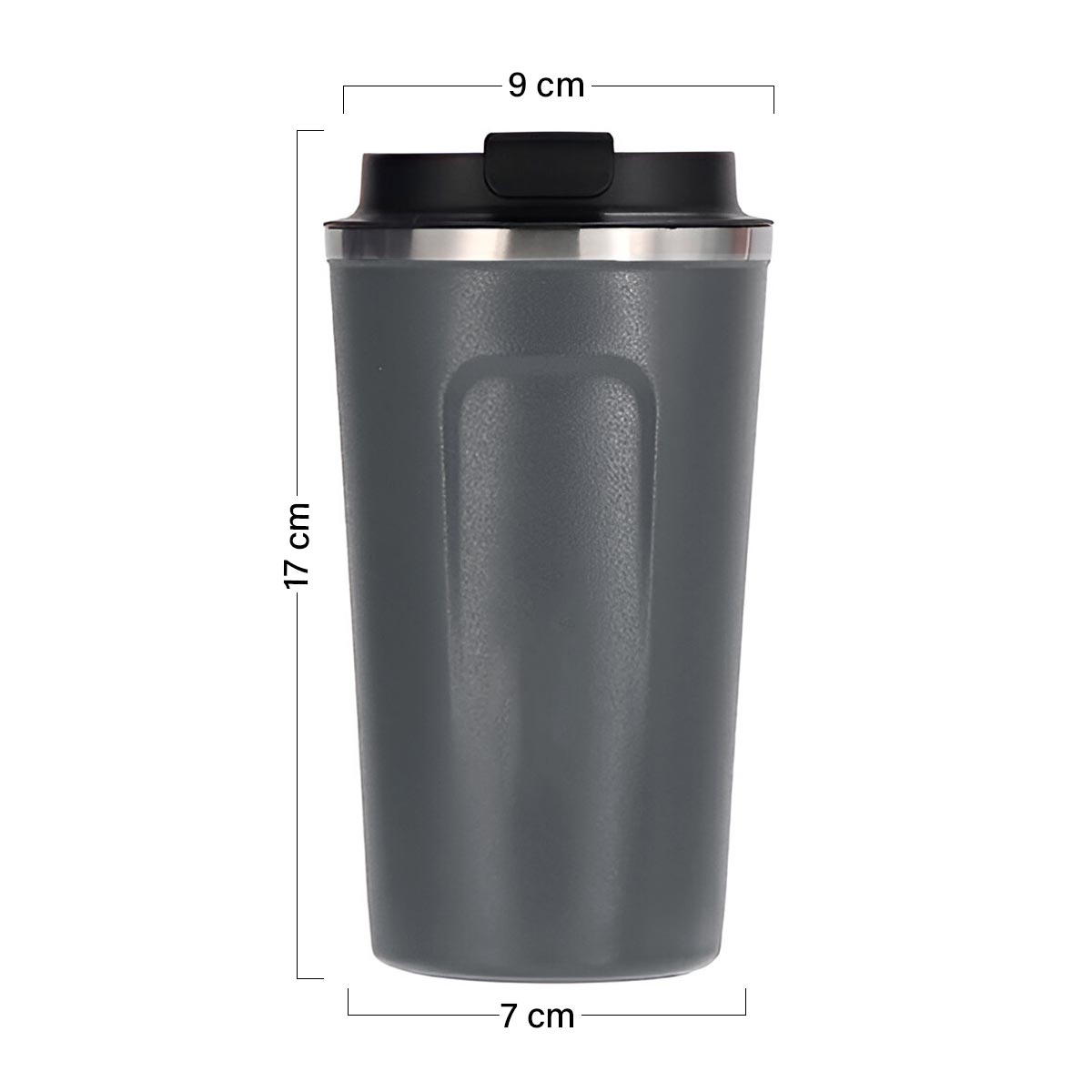 Termo Café Mug Con Indicador De Temperatura Acero Inoxidable 510ml NG0070