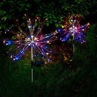 Luces Led Fuegos Artificiales Navidad X2 Multicolor C2006