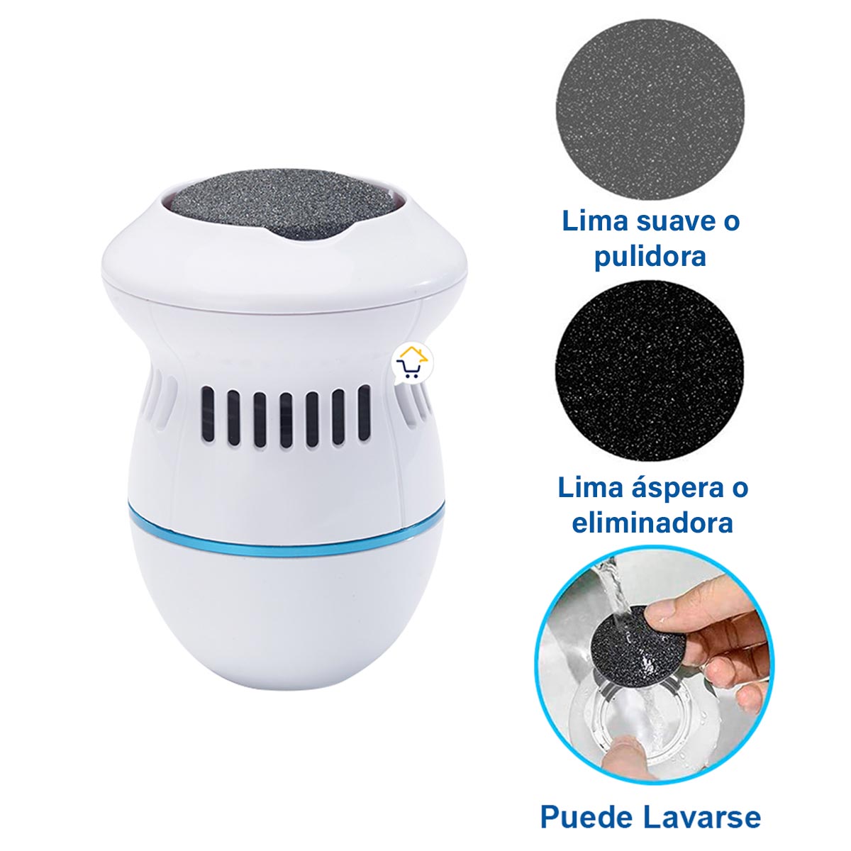 Removedor Eléctrico Callos Pies Exfoliador Piel Recargable FAS24