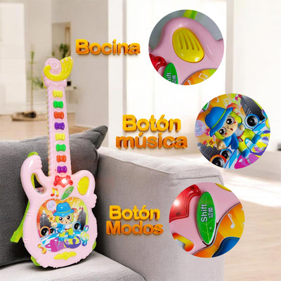 Guitarra De Juguete Luces y Sonido Niños AJ078