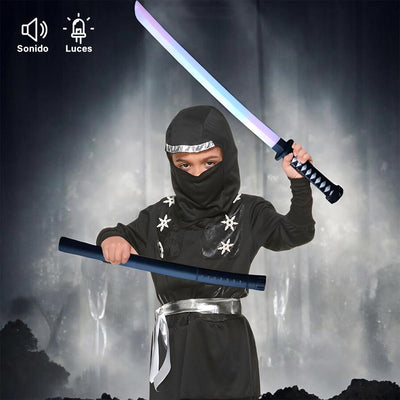 Espada Ninja Katana Samurai Luces Sonidos PT21484