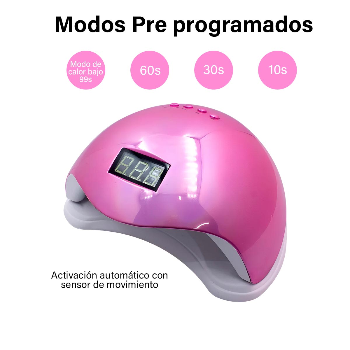 Lámpara LED UV para Secado de Uñas con Sensor de Movimiento UVLED