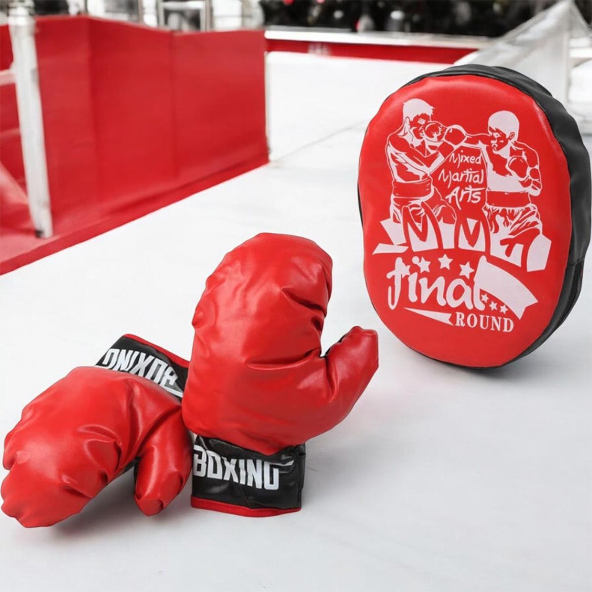 Set de Boxeo Infantil Guantes y Cojín de Golpeo TY700-2