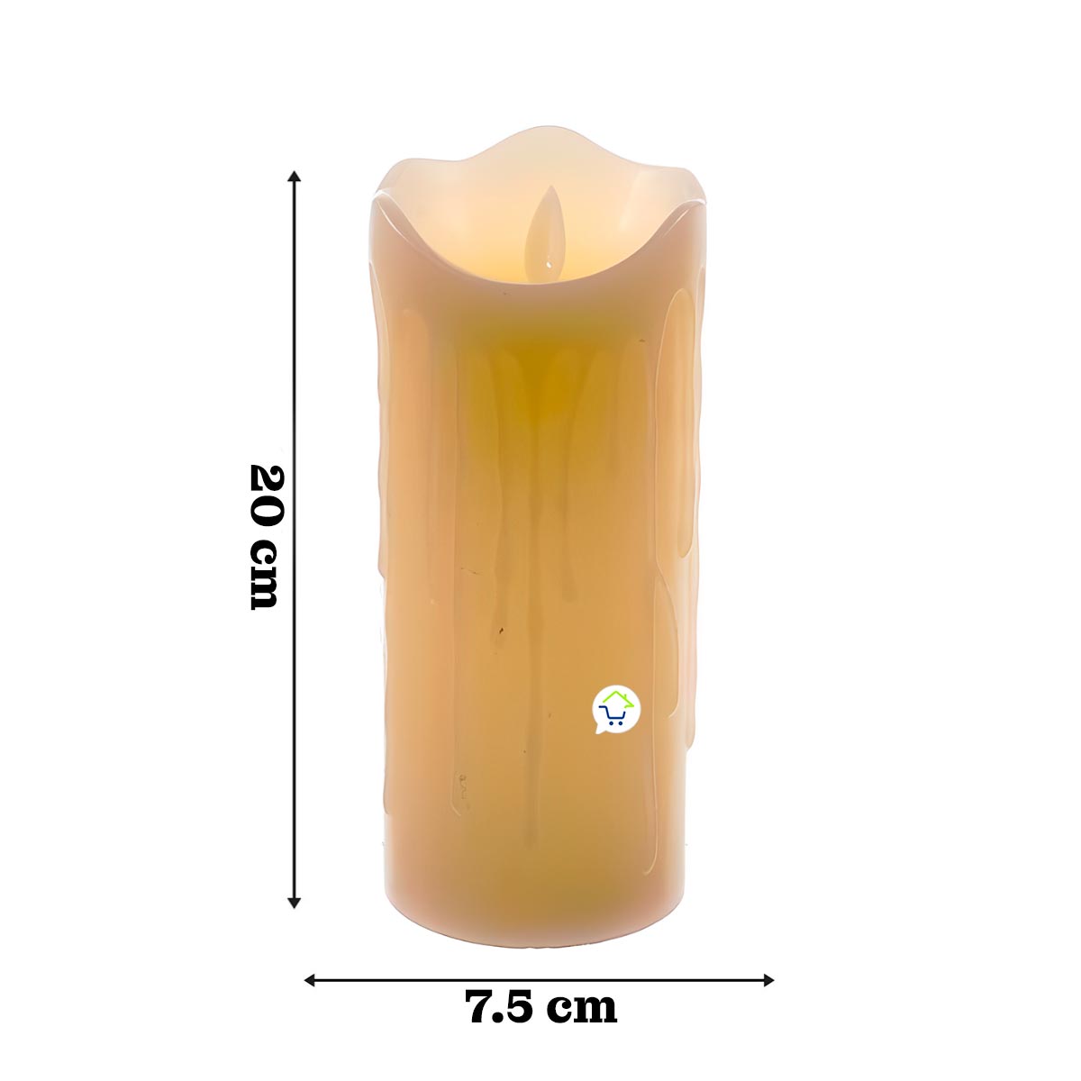 Vela LED Decorativa Navidad Fiestas Portátil 2858