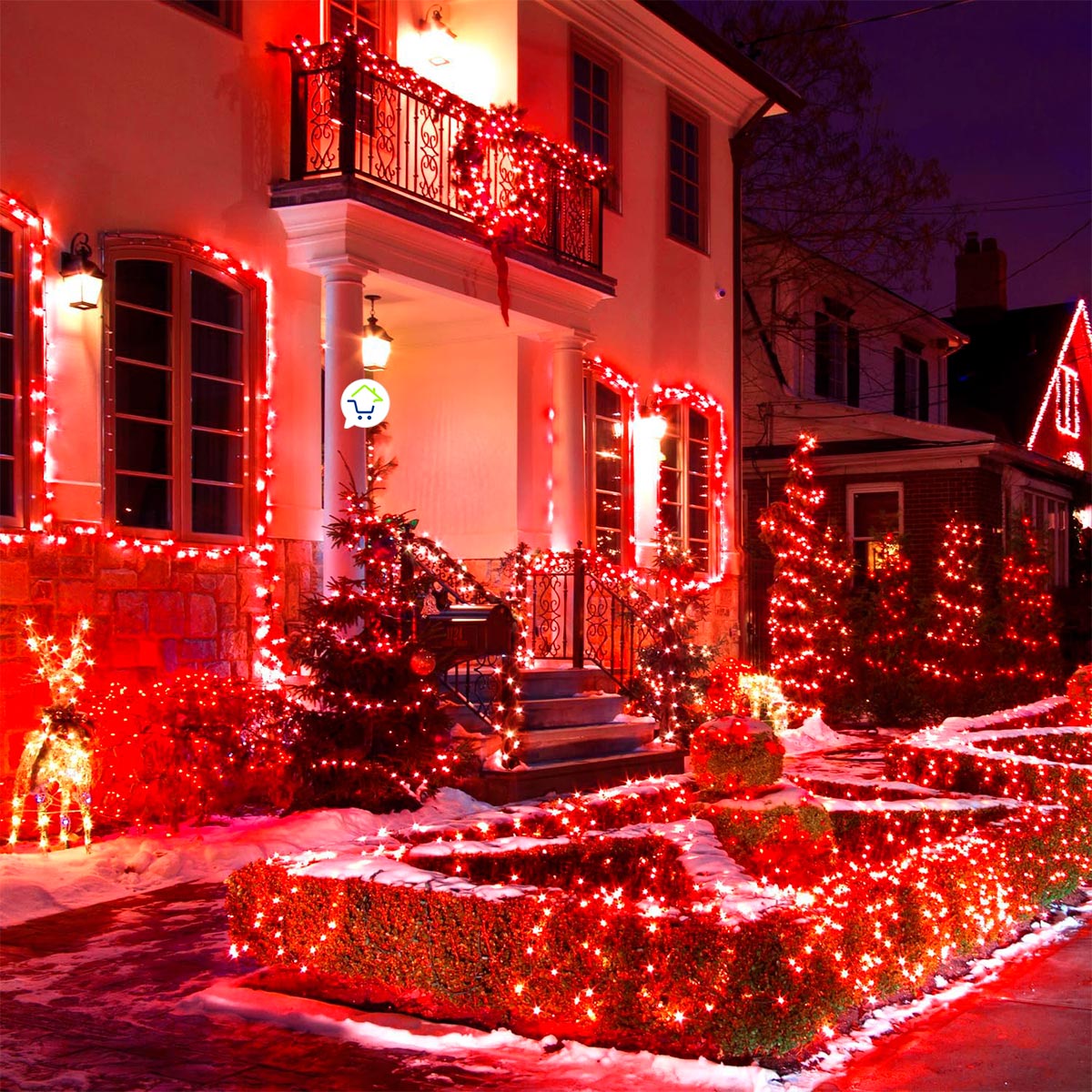 Luz Led Lineal 50 Metros 500 Led Carrete Luces Navidad Cable Verde 150