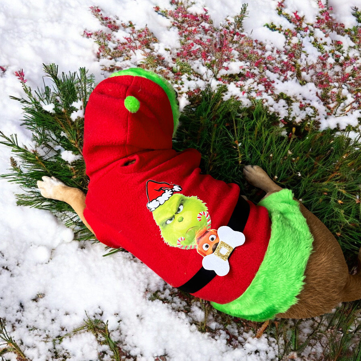 Disfraz Para Mascotas Grinch Traje Navideño Perro Gato DPMNGRINCH