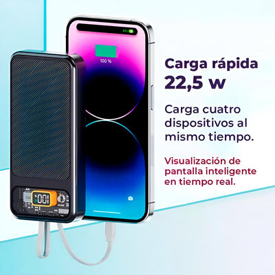 Power Bank Batería Externa 10000mah Carga Rápida 225w KP-22