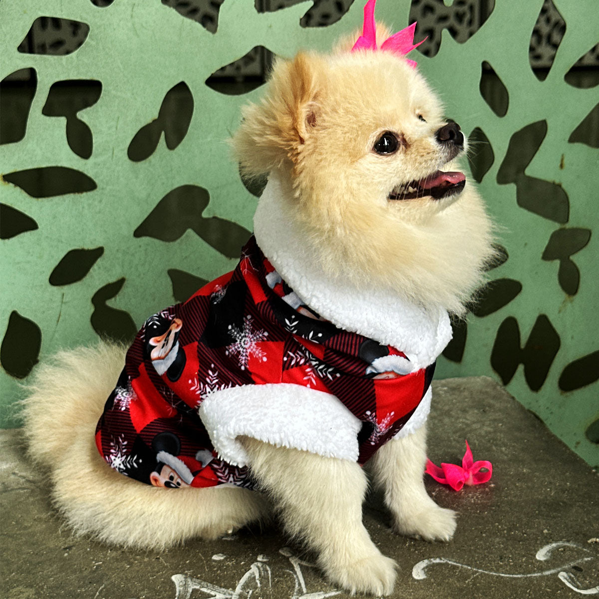 Disfraz Para Mascotas Mickey Mouse Traje Navideño Perro Gato DPMNRATON