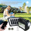 Kit Panel Solar Lámpara De Emergencia Bombillos Recargable Portátil Camping GD-205