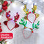 Diadema Cuernos Reno Luces LED Accesorio Navidad D03LED