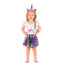 Set Disfraz Unicornio Accesorios Diadema Halloween Niñas Fiesta OF483