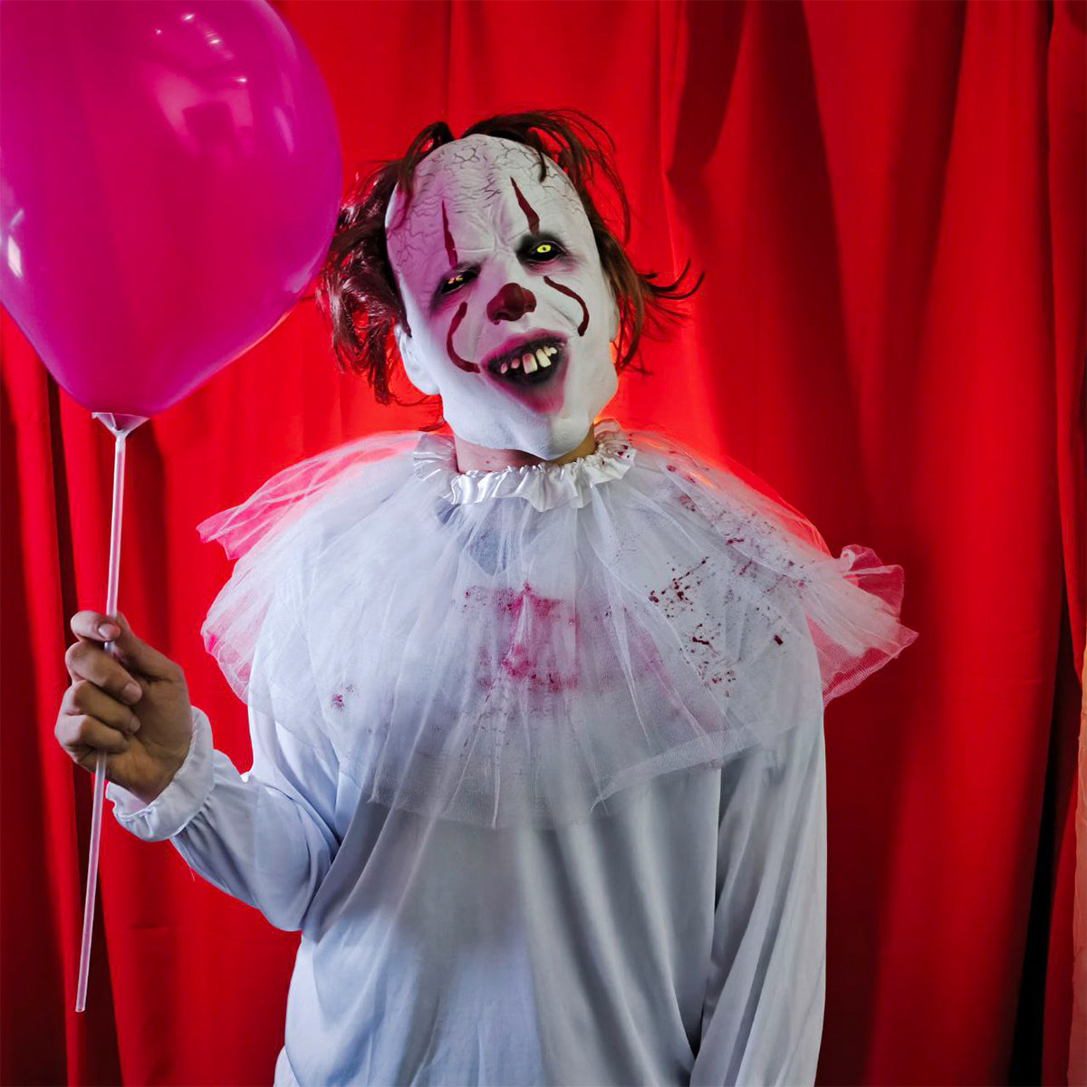 Máscara Pennywise IT Payaso Látex Terror Realista Halloween AT287-IT
