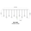 Cortina Intercalada Muñeco De Nieve Bolas con Aros 3M 150 LEDS CBM150N