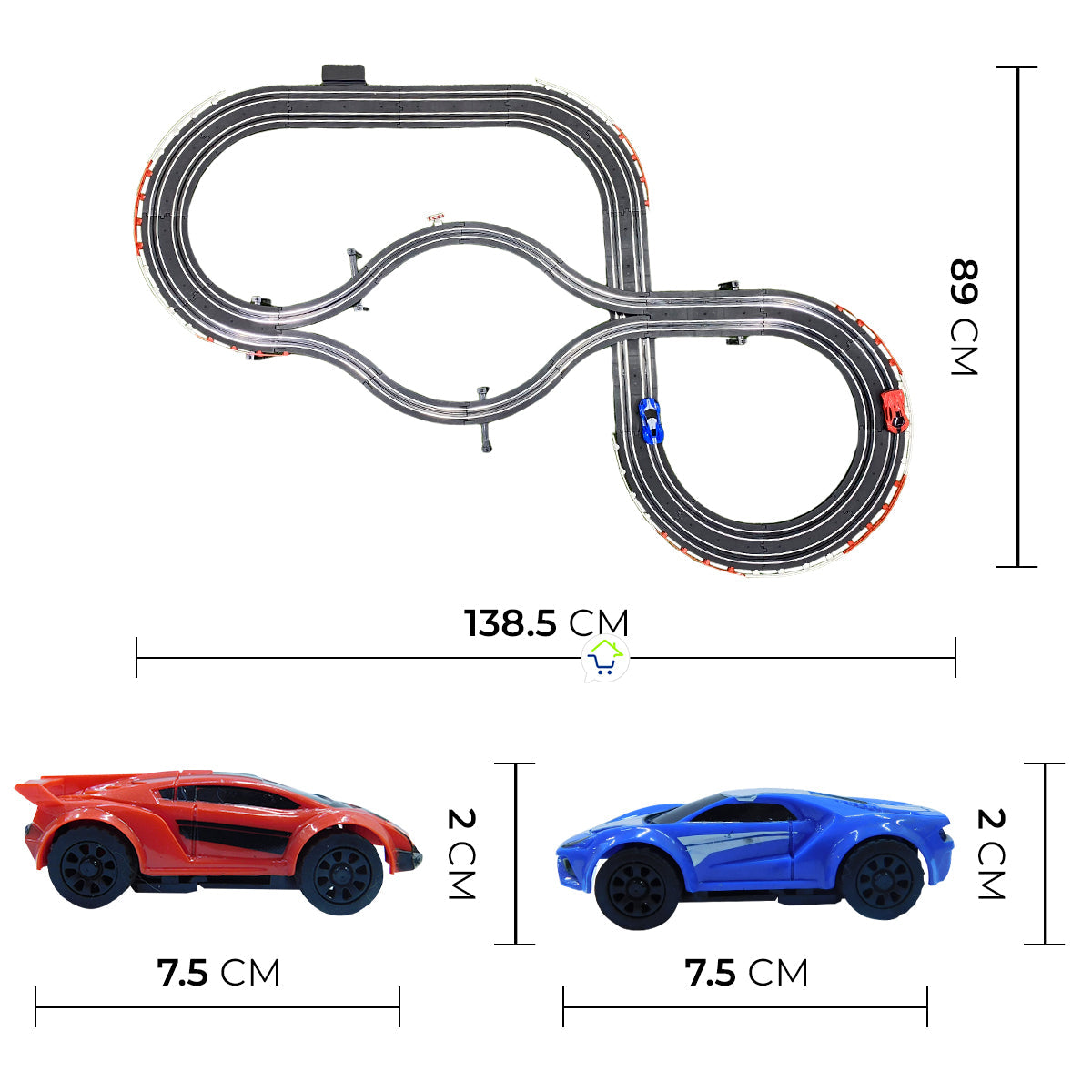 Pista De Carreras Mundo De Velocidad Juguete Control Remoto JJ-110-3