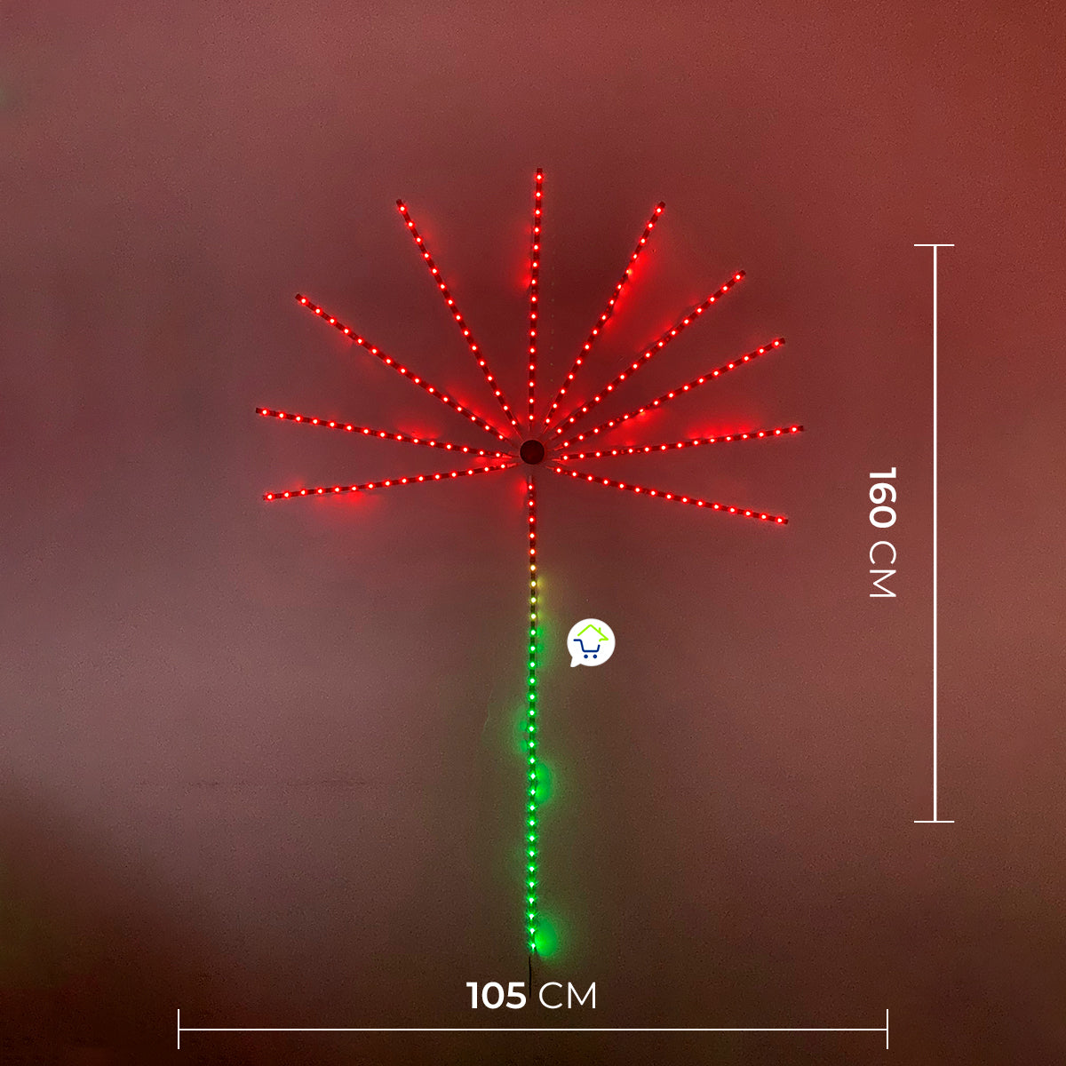 Cinta LED Fuegos Artificiales  App Bluetooth 180 LED RGB ECC180RGB