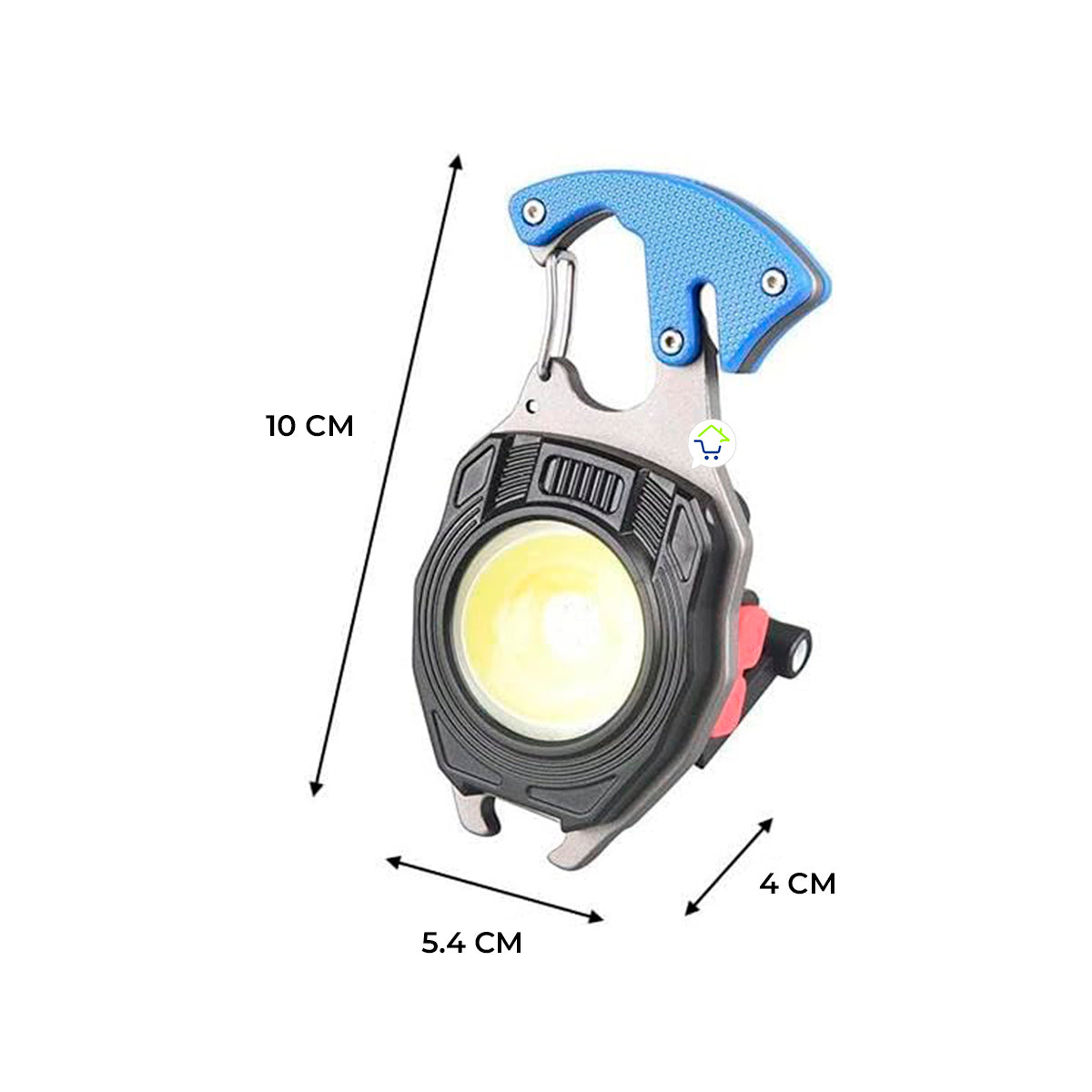 Mini Linterna COB 9 en 1 Recargable Llavero W5147