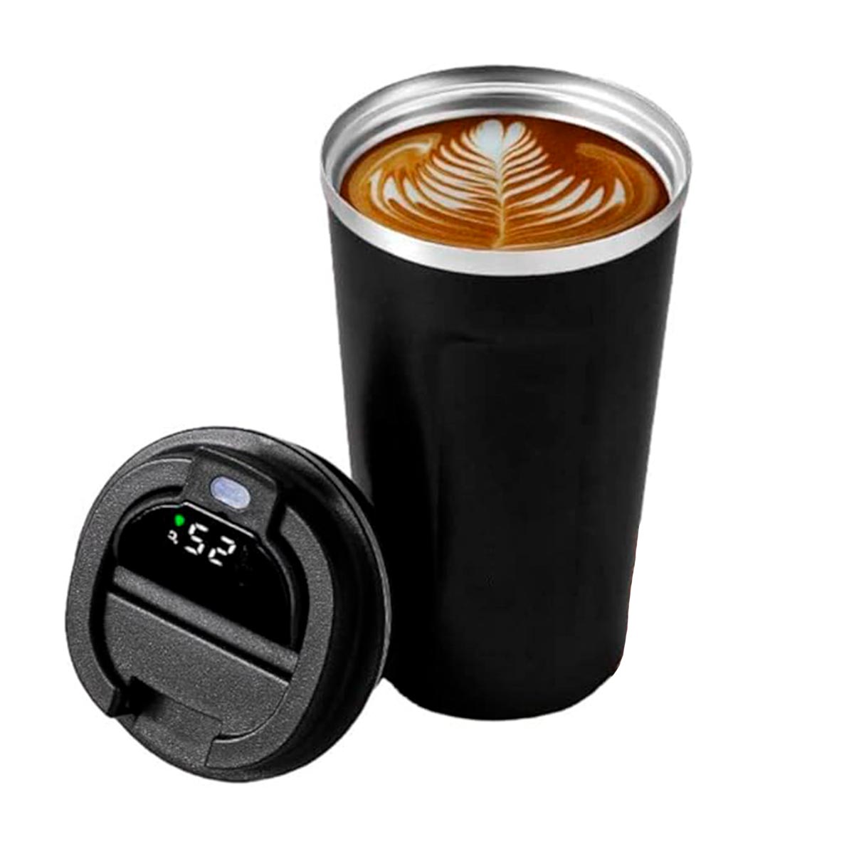 Termo Café Mug Con Indicador De Temperatura Acero Inoxidable 510ml NG0070