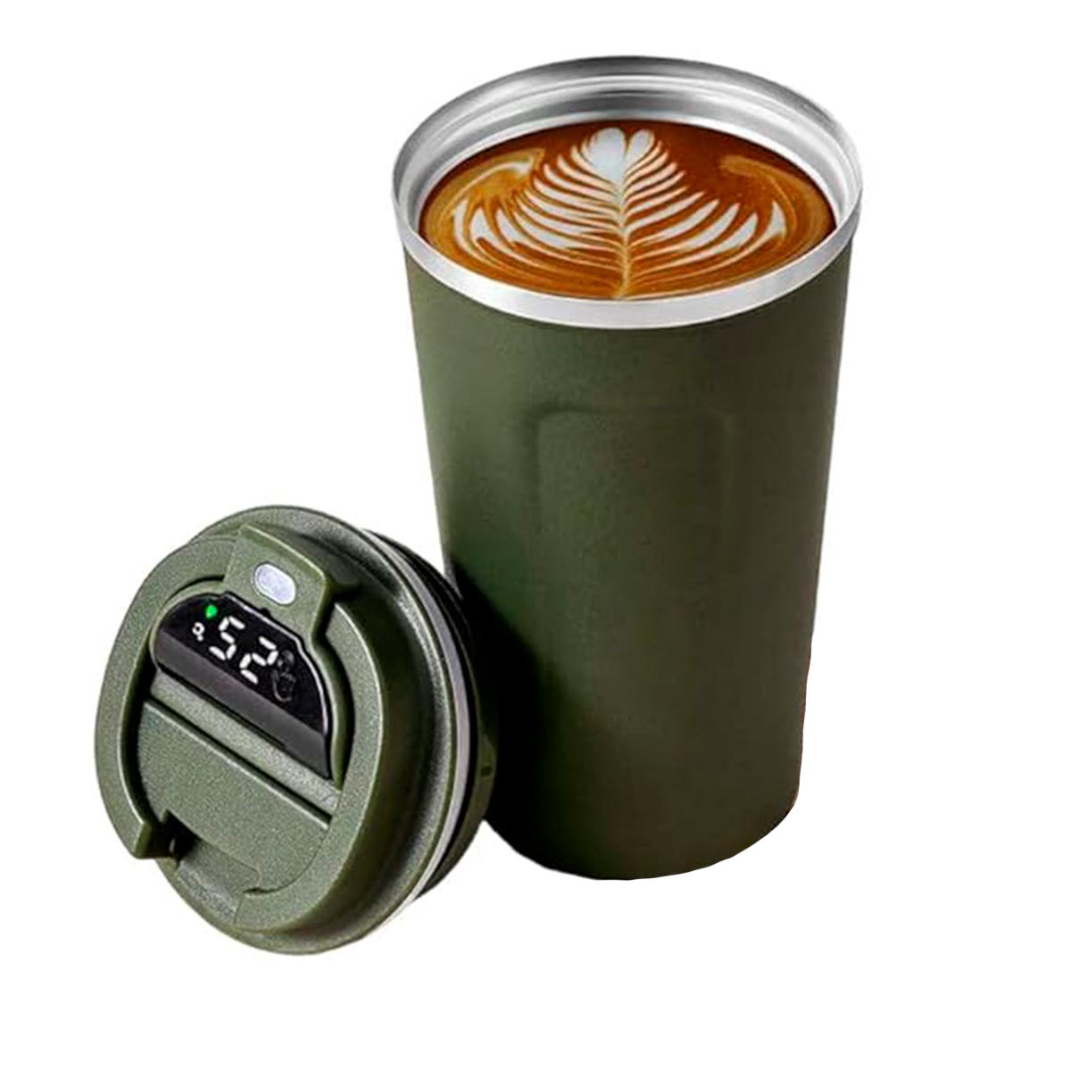 Termo Café Mug Con Indicador De Temperatura Acero Inoxidable 510ml NG0070