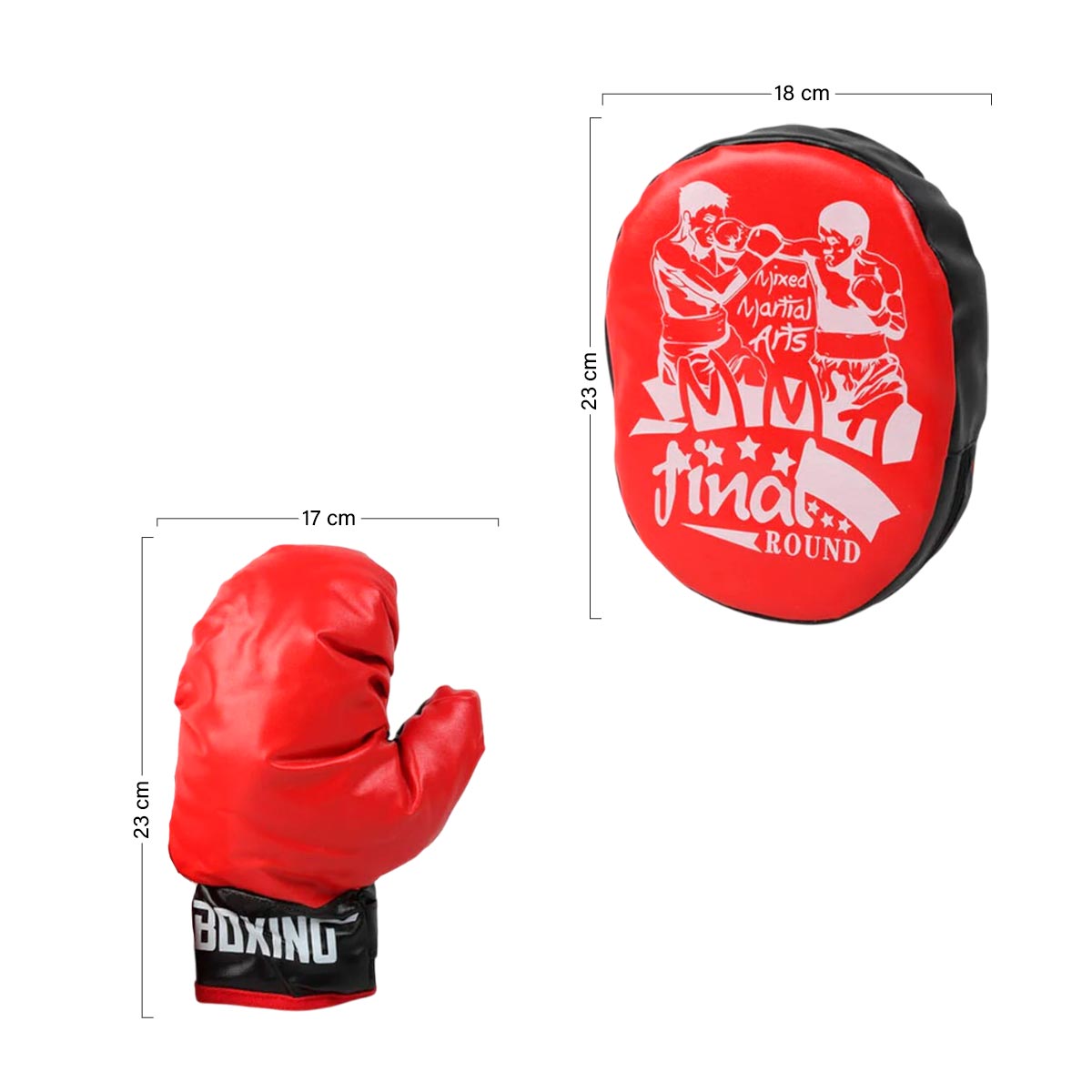 Set de Boxeo Infantil Guantes y Cojín de Golpeo TY700-2