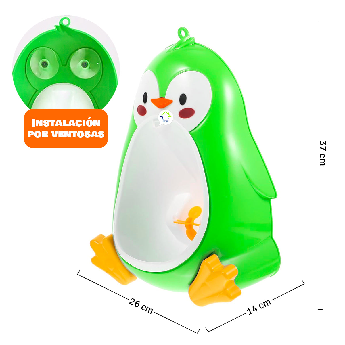 Orinal Portátil Infantil De Pingüino Para Pared Entrenamiento Niño 36044-3